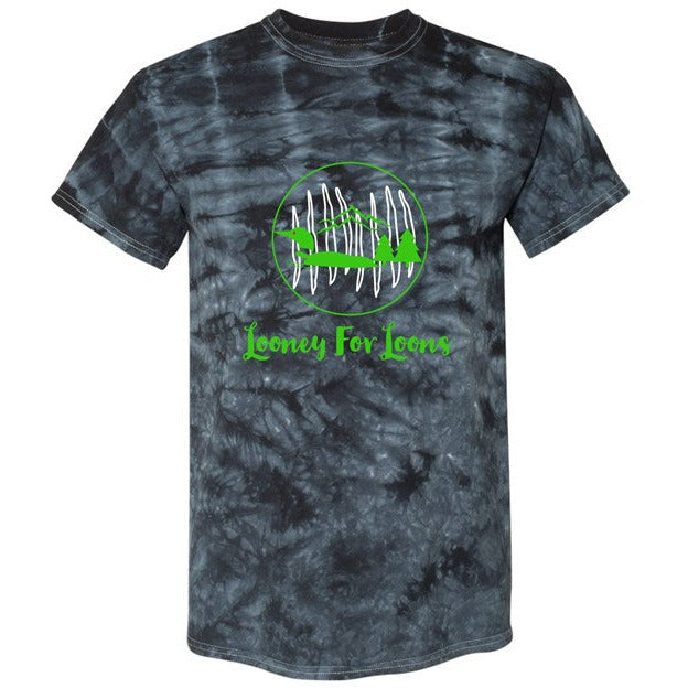 GreenLoon Black Crystal Tie-Dye Tee