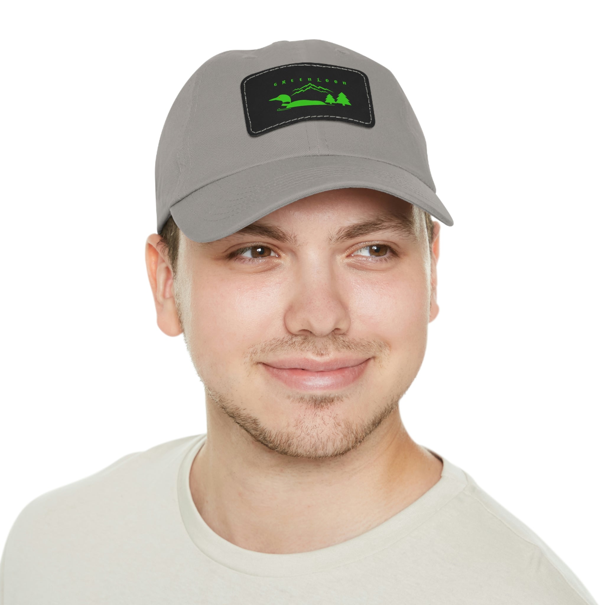 GreenLoon Dad Hat with Leather Patch - GreenLoon Apparel & Merchandise 