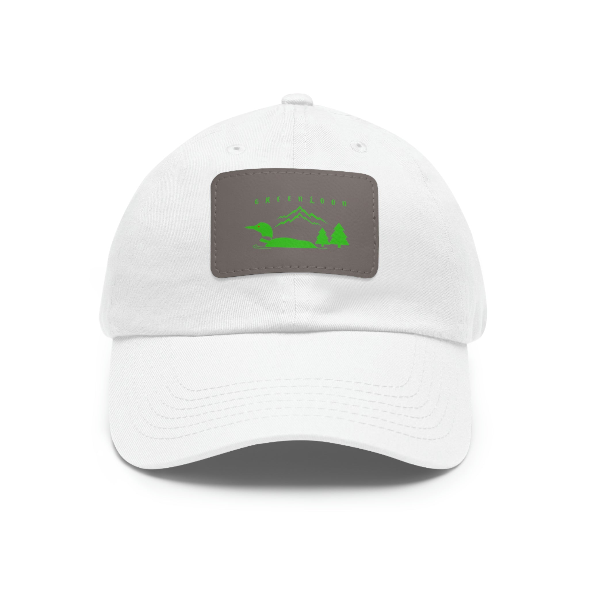 GreenLoon Dad Hat with Leather Patch - GreenLoon Apparel & Merchandise 