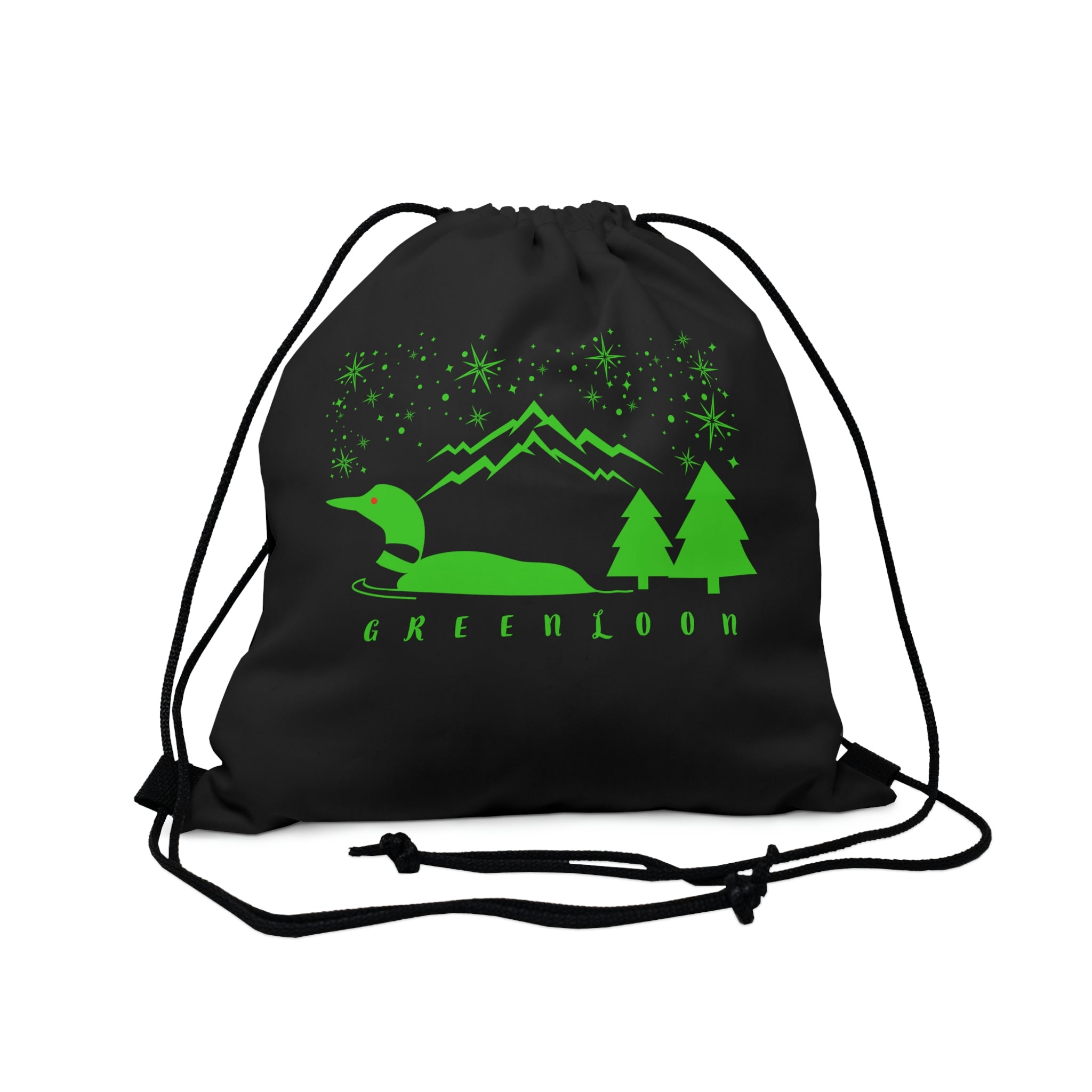 GreenLoon With Wings Outdoor Drawstring Bag - GreenLoon Apparel & Merchandise 