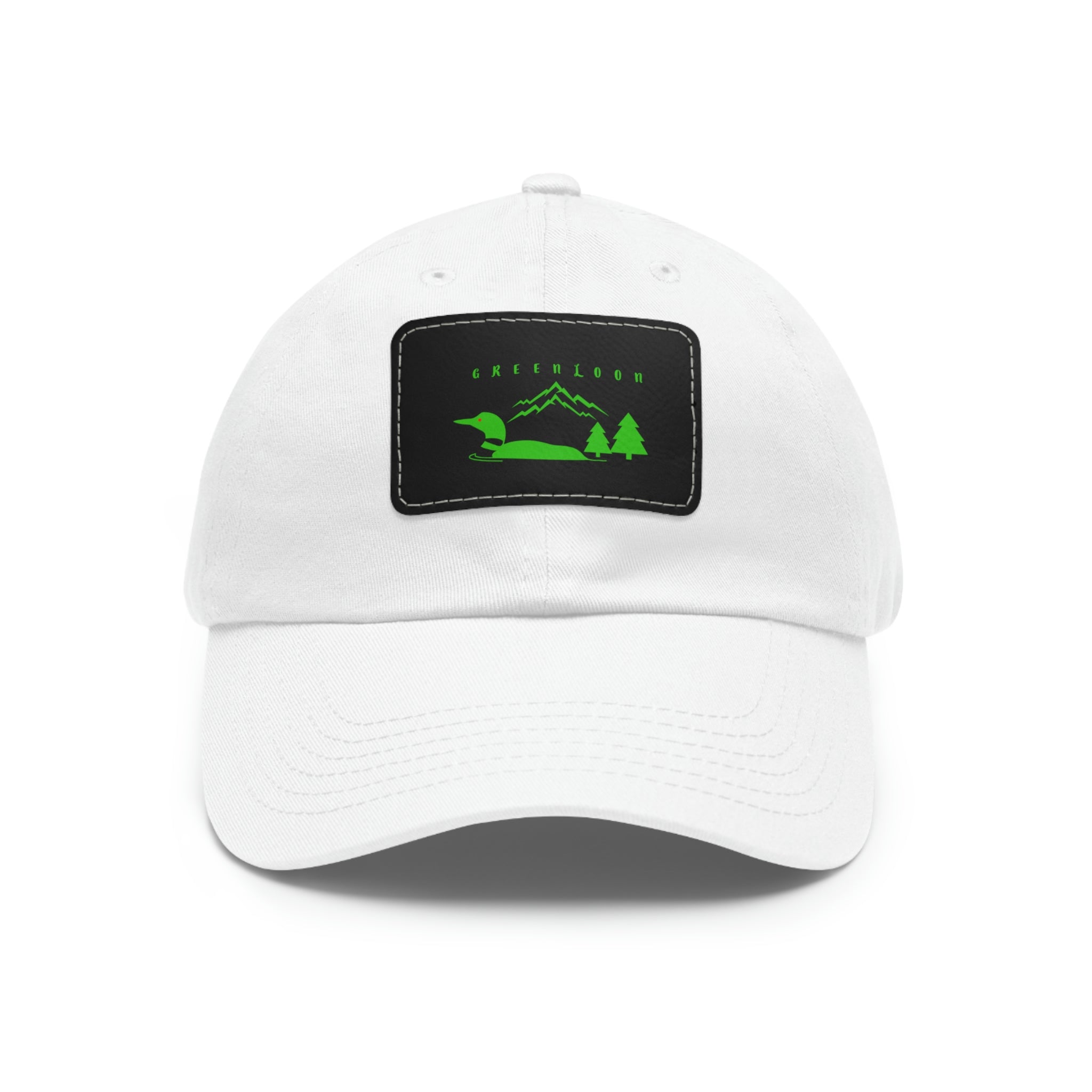 GreenLoon Dad Hat with Leather Patch - GreenLoon Apparel & Merchandise 