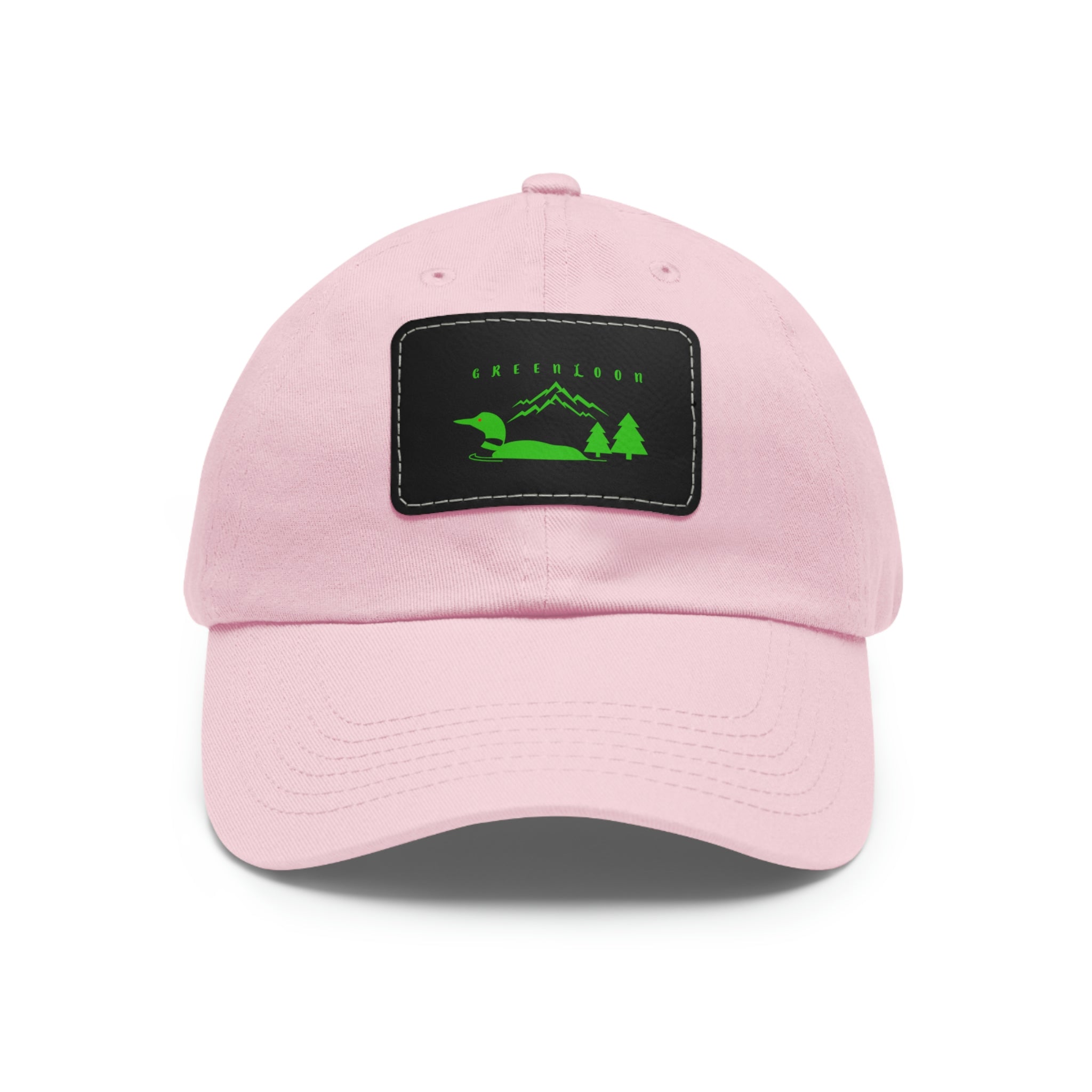 GreenLoon Dad Hat with Leather Patch - GreenLoon Apparel & Merchandise 