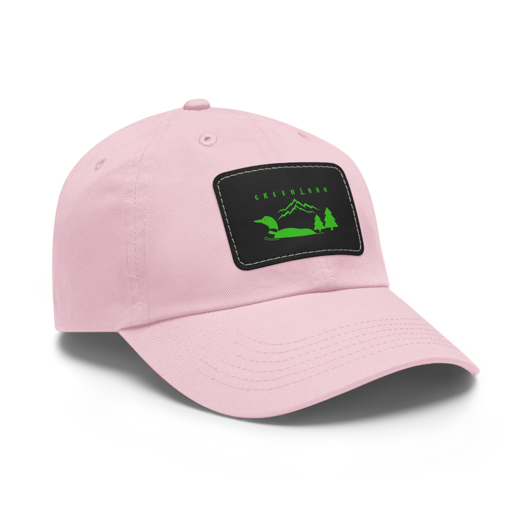 GreenLoon Dad Hat with Leather Patch - GreenLoon Apparel & Merchandise 