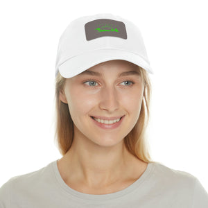 GreenLoon Dad Hat with Leather Patch - GreenLoon Apparel & Merchandise 