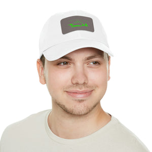 GreenLoon Dad Hat with Leather Patch - GreenLoon Apparel & Merchandise 