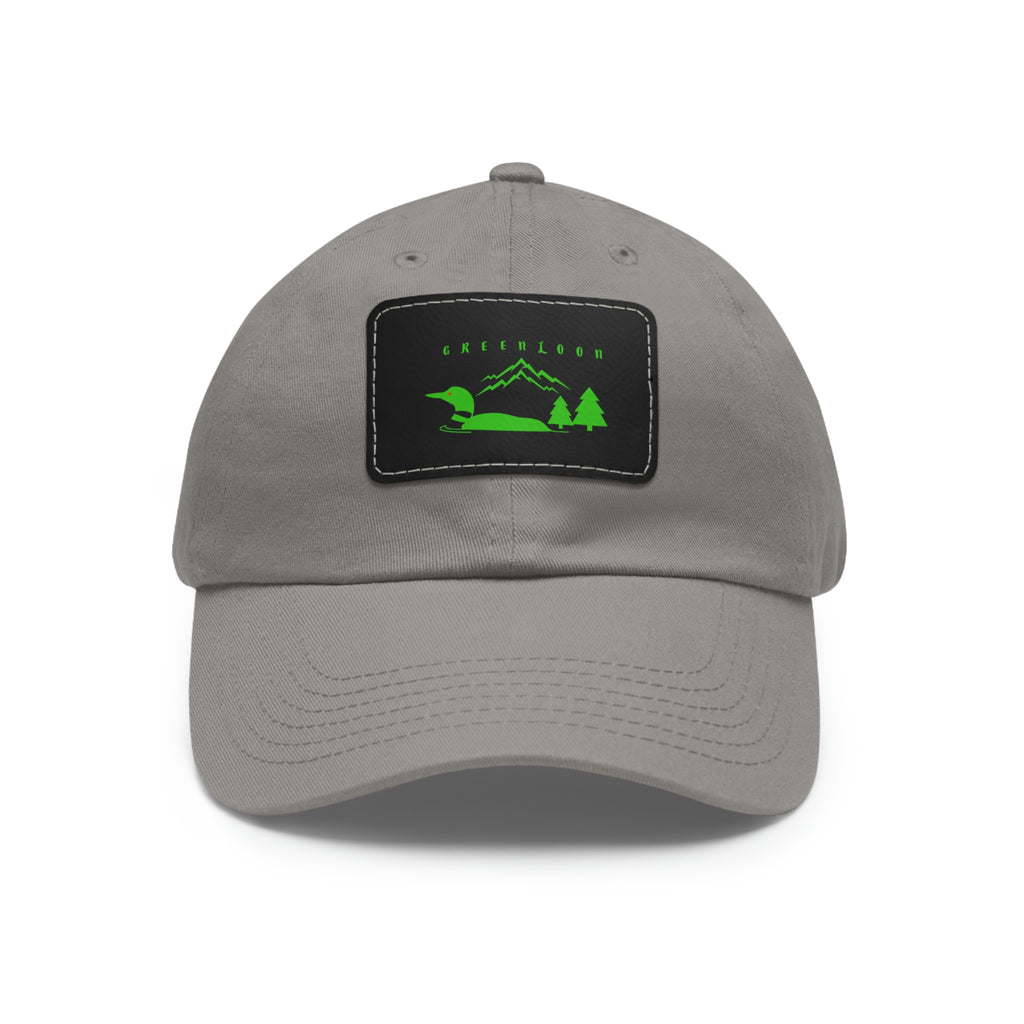 GreenLoon Dad Hat with Leather Patch - GreenLoon Apparel & Merchandise 