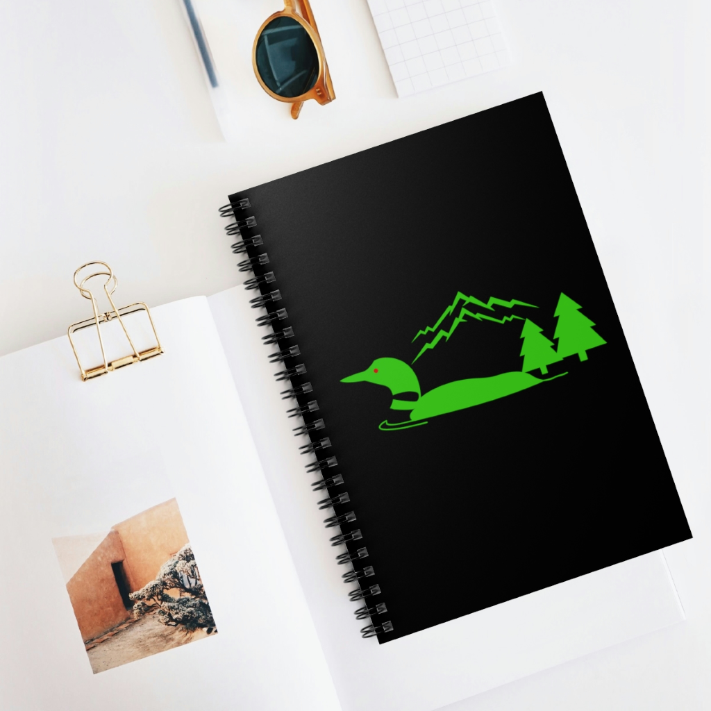 GreenLoon Spiral Notebook - Ruled Line - GreenLoon Apparel & Merchandise 