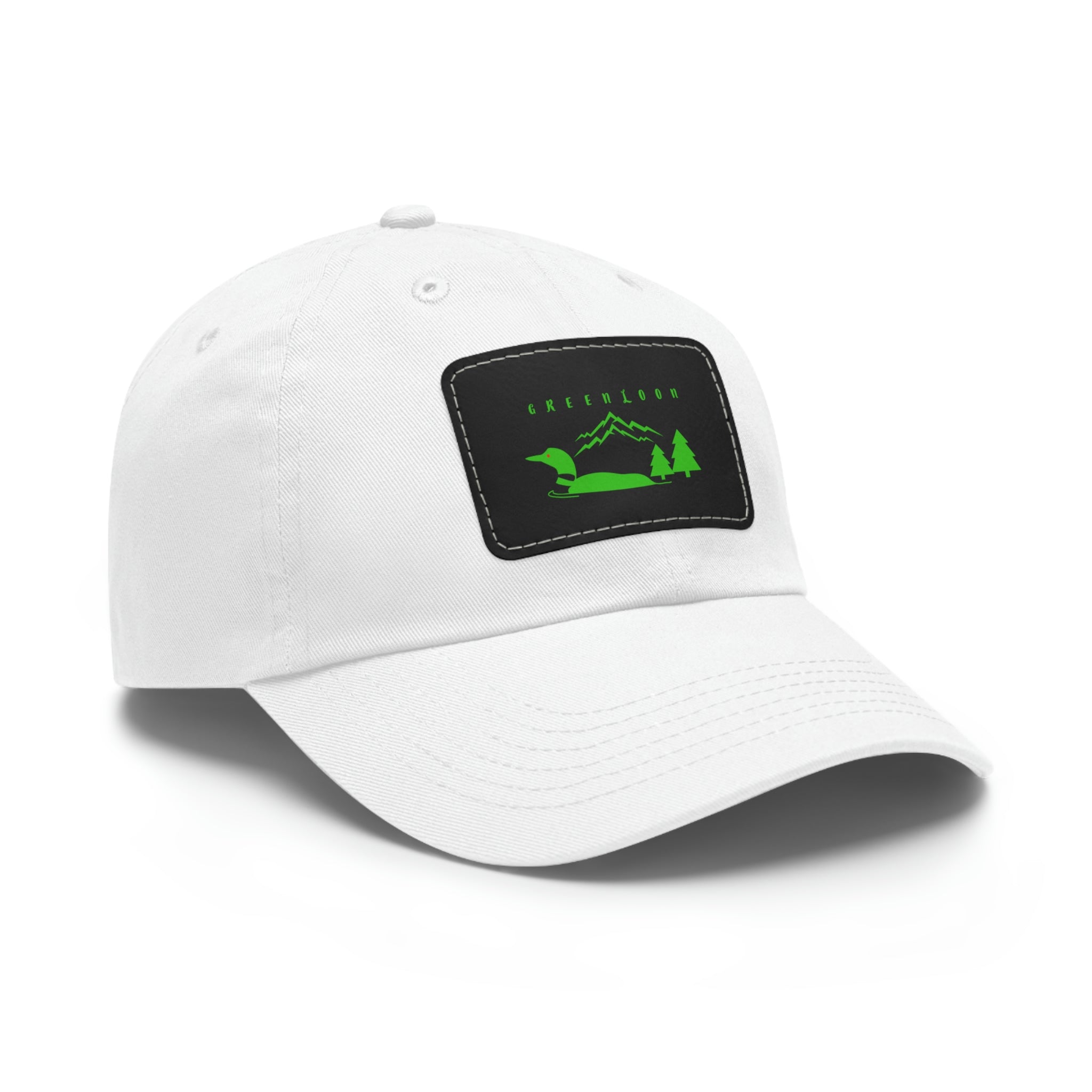 GreenLoon Dad Hat with Leather Patch - GreenLoon Apparel & Merchandise 