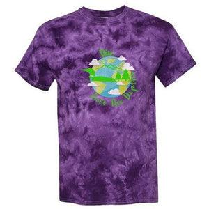 GreenLoon Dive Into The Depths Purple Crystal Tie-Dye Tee - GreenLoon Apparel & Merchandise 